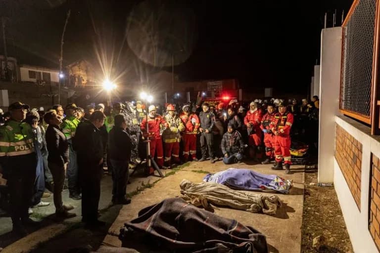 6 muertos y 21 heridos por doblete sísmico en Perú