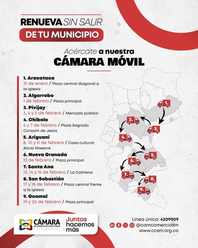 Cámara Móvil llegará a 9 municipios del Magdalena y 6 localidades de Santa Marta