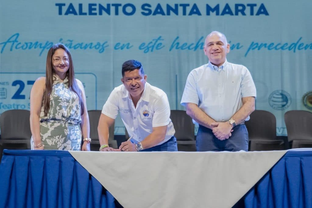 Unimagdalena y Alcaldía firman acuerdo e inician programa Talento Santa Marta