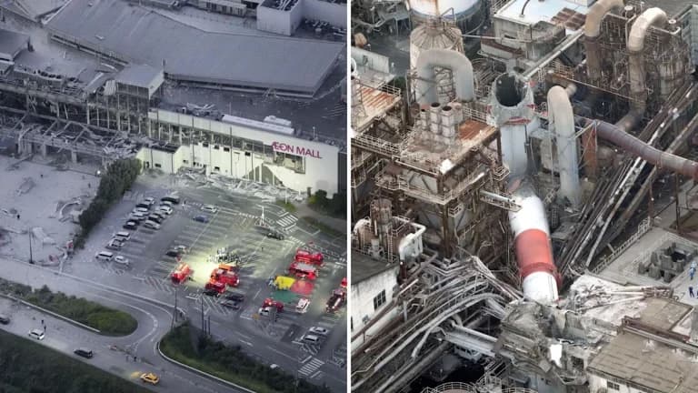 Varias personas quedan atrapadas en un centro comercial tras un potente terremoto en Japón