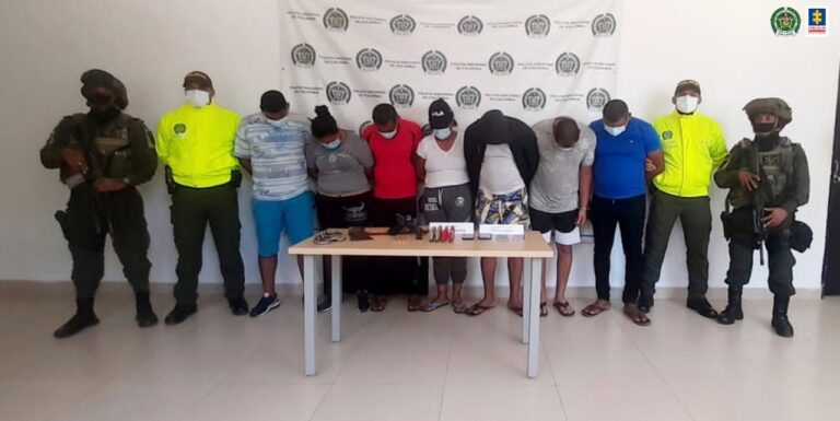Judicializan a 7 del combo Los Barrancos, dedicado al robo en La Guajira