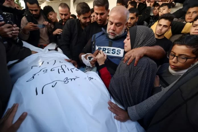 muerte de dos periodistas en un bombardeo israelí en Gaza