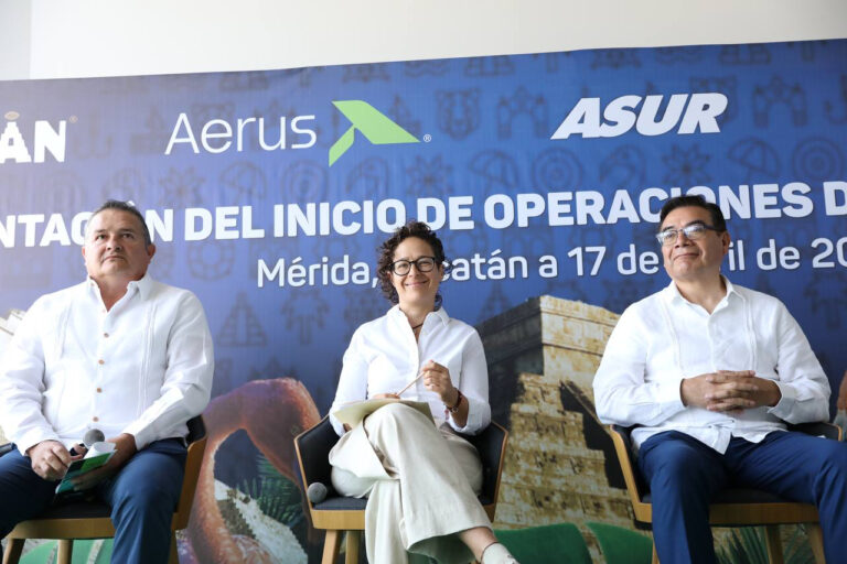 Yucatán anucia más opciones de conectividad aérea para el sureste del país