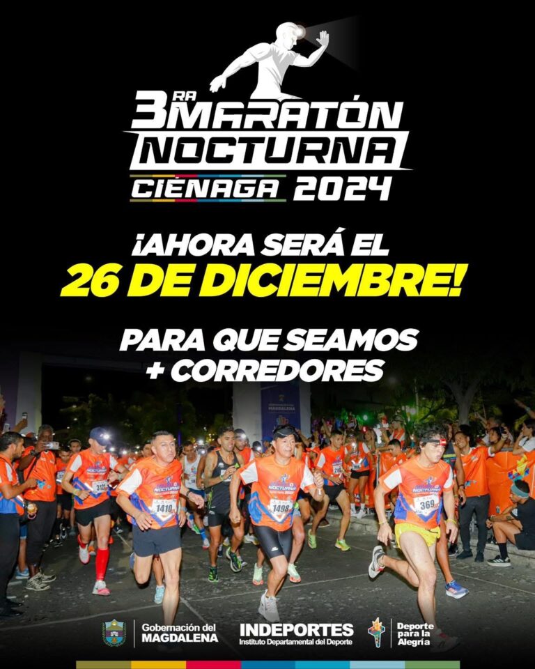 Ampliado el plazo de inscripción para la Maratón Nocturna en Ciénaga Ampliado el plazo de inscripción para la Maratón Nocturna en Ciénaga
